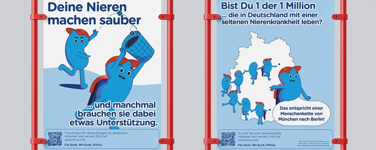 FOrUs-Kampagne: Bist Du 1 der 1 Million, die in Deutschland mit einer seltenen Nierenkrankheit leben?